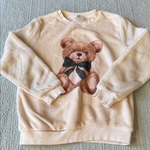 H&M Cream Fleece Sweatshirt